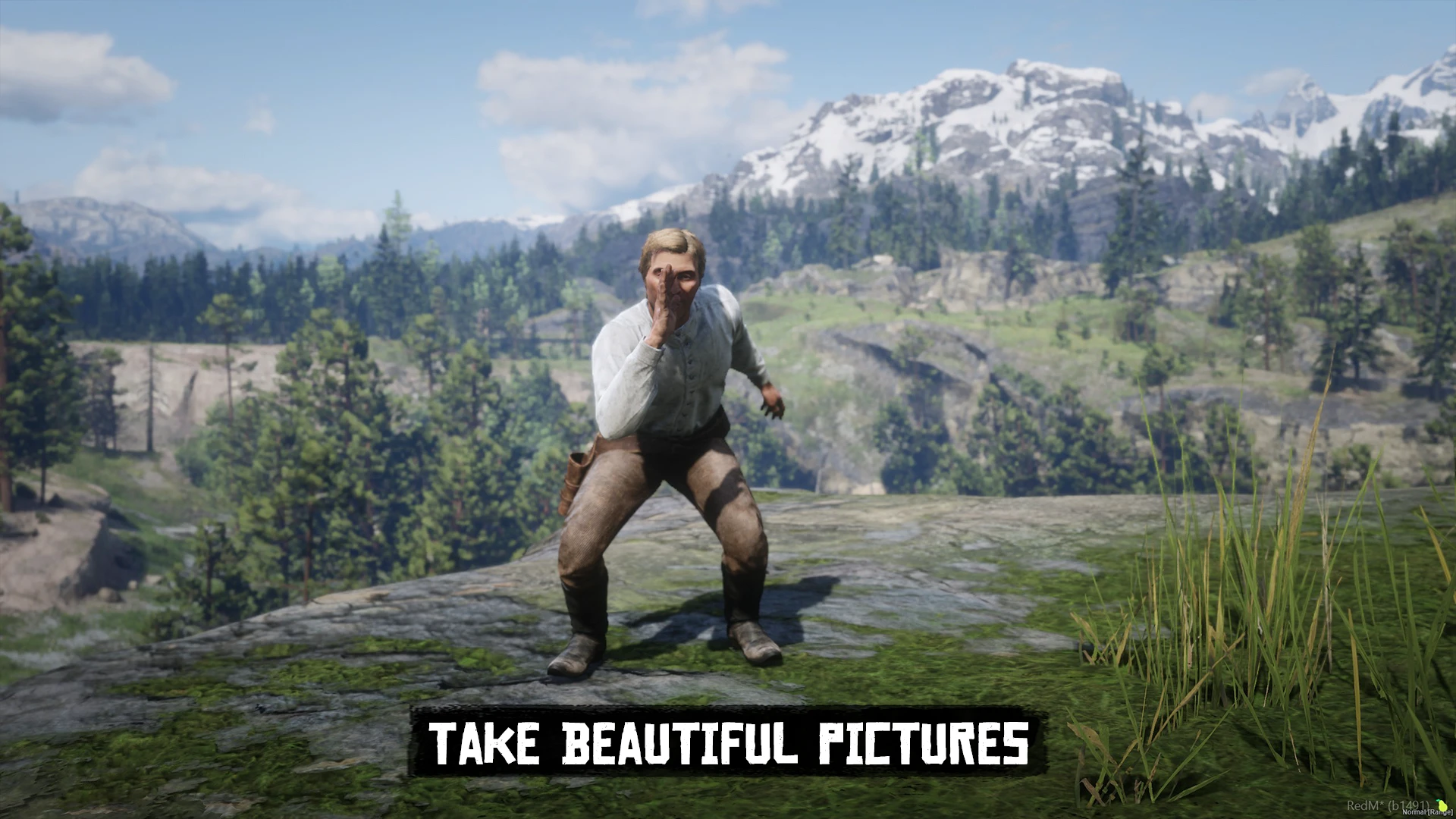 Take beautiful pictures of RedM world.